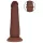 RealRock - levensechte dildo met dubbele dichtheid (bruin) - 15,5 cm