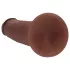 RealRock - levensechte dildo met dubbele dichtheid (bruin) - 15,5 cm