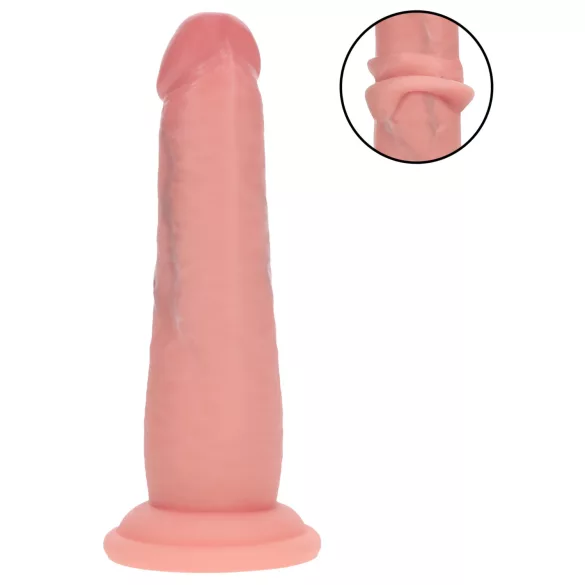 RealRock - dubbel-densiteit realistische dildo (huidskleur) - 15,5 cm