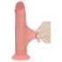 RealRock - dubbel-densiteit realistische dildo (huidskleur) - 15,5 cm