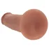 RealRock - realistische dildo met dubbele dichtheid (gebruind) - 15,5 cm