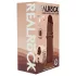 RealRock - realistische dildo met dubbele dichtheid (bruin) - 18,5 cm