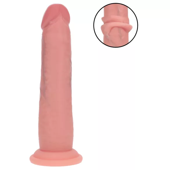 RealRock - realistische dildo met dubbele dichtheid (huidskleur) - 18,5 cm