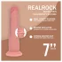RealRock - realistische dildo met dubbele dichtheid (huidskleur) - 18,5 cm