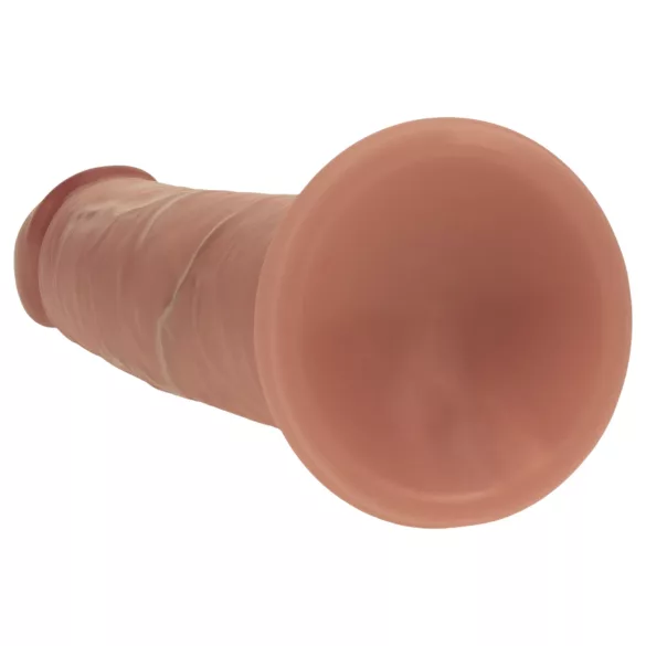 RealRock - realistische dildo met dubbele dichtheid (gebruinde tint) - 18,5 cm