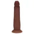 RealRock - dubbel-dichtheid realistische dildo (bruin) - 20,5 cm