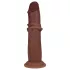 RealRock - dubbel-dichtheid realistische dildo (bruin) - 20,5 cm
