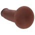 RealRock - dubbel-dichtheid realistische dildo (bruin) - 20,5 cm