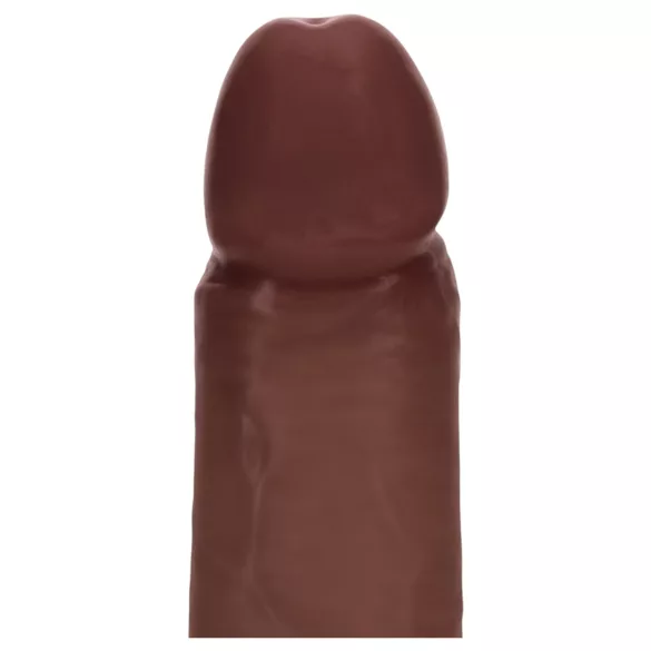 RealRock - dubbel-dichtheid realistische dildo (bruin) - 20,5 cm