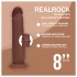 RealRock - dubbel-dichtheid realistische dildo (bruin) - 20,5 cm