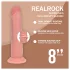 RealRock - dubbele dichtheid realistische dildo (huidskleur) - 20,5 cm