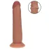 RealRock - levensechte dildo met dubbele dichtheid (gebruinde huid) - 20,5 cm