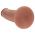 RealRock - levensechte dildo met dubbele dichtheid (gebruinde huid) - 20,5 cm