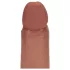 RealRock - levensechte dildo met dubbele dichtheid (gebruinde huid) - 20,5 cm