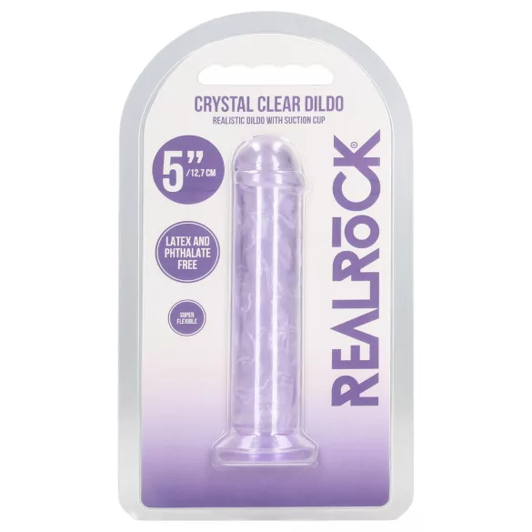 RealRock - realistische dildo met zuignap (paars) - 12,7 cm