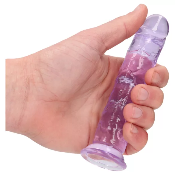 RealRock - realistische dildo met zuignap (paars) - 12,7 cm