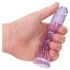 RealRock - realistische dildo met zuignap (paars) - 12,7 cm
