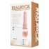 RealRock - draaiende vibrator - realistische huidkleur - 20,5 cm