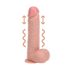 REALROCK - zuignap duw vibrator - naturel (20,5cm)