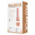REALROCK - zuignap duw vibrator - naturel (20,5cm)