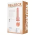 RealRock - dildo met zuignap en stootfunctie - huidskleur - 20,5cm