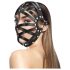 Ouch! - Imitatieleer kooi masker (zwart)