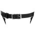 Ouch! - Imitatieleer kooi masker (zwart)