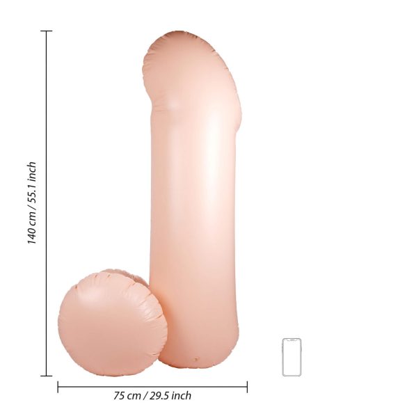 Blow Me Up - opblaasbare penis ballon - 140cm