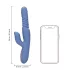 Loveline - verwarmende stootvibrator (blauw)