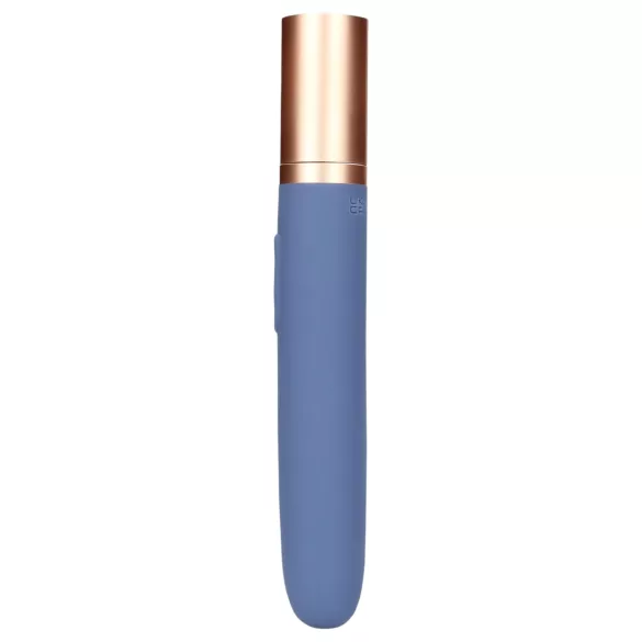 Loveline Travel - vibrator met glijmiddelreservoir - oplaadbaar - blauw