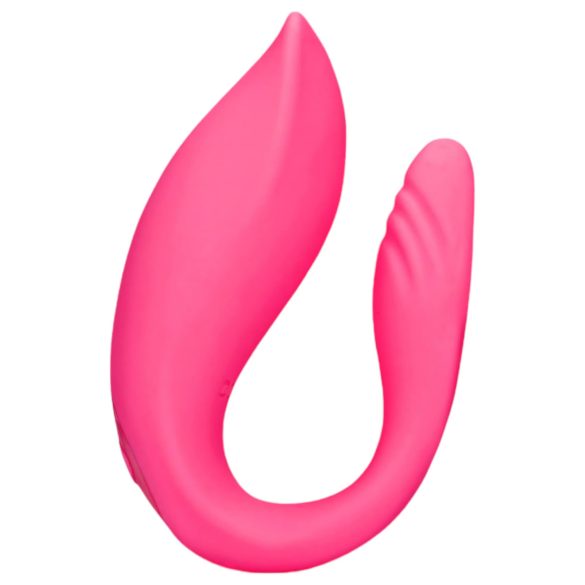 Loveline - oplaadbare koppel vibrator - afstandsbediening - silicone - roze