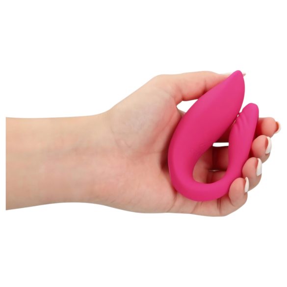 Loveline - oplaadbare koppel vibrator - afstandsbediening - silicone - roze