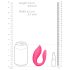 Loveline - oplaadbare koppel vibrator - afstandsbediening - silicone - roze
