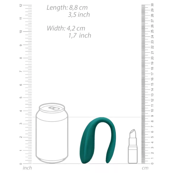 Loveline - op afstand bedienbare paar vibrator - oplaadbaar - waterdicht - groen