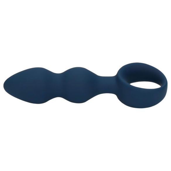 Loveline - anale dildo met ring - medium (blauw)