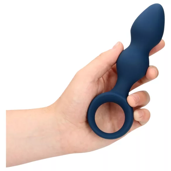 Loveline - anale plug met ring - groot - blauw