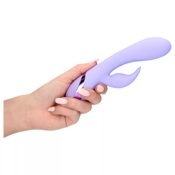 Loveline - rabbit vibrator met clitorisstimulator - oplaadbaar - paars