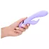Loveline - rabbit vibrator met clitorisstimulator - oplaadbaar - paars