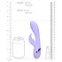 Loveline - rabbit vibrator met clitorisstimulator - oplaadbaar - paars