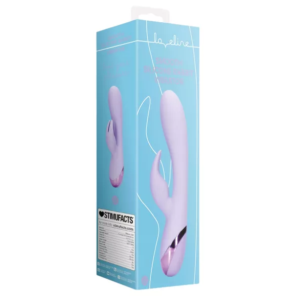 Loveline - rabbit vibrator met clitorisstimulator - oplaadbaar - paars