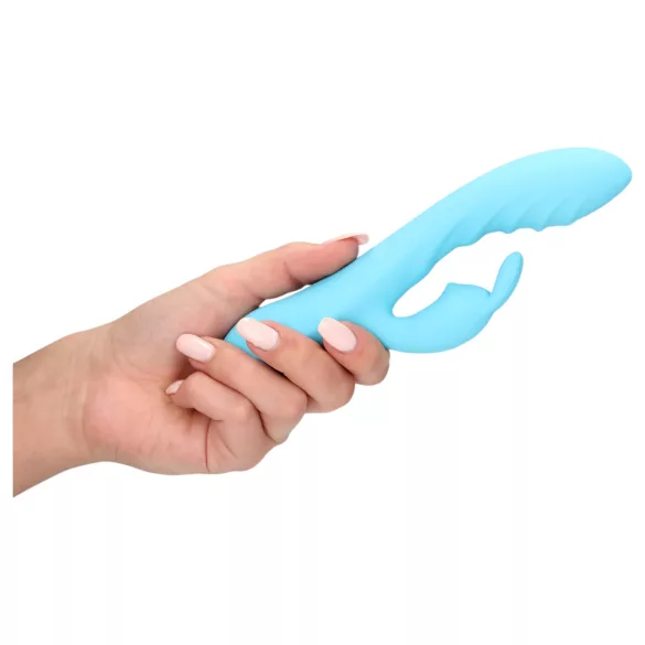 Loveline - vibrator met clitorisstimulator konijn - waterdicht - blauw