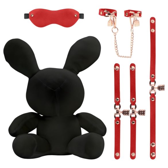 Bondage Rabbit - BDSM masker - konijnenoren - zwart