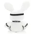 Bondage Rabbit - BDSM masker - konijnenoren - wit