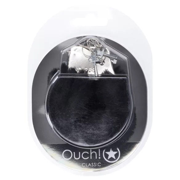 Ouch! - handboeien - pluche - zwart