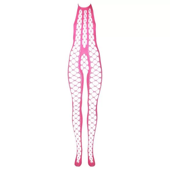 Ouch! - Open catsuit - fluorescerend roze