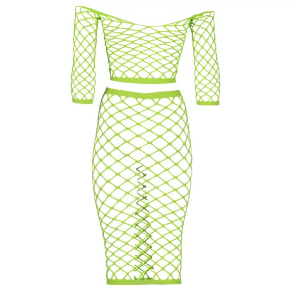 Ouch! - neon minirok en top - fosforescerend - groen