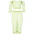 Ouch! - neon minirok en top - fosforescerend - groen