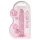RealRock - realistische dildo - transparant roze - 17cm
