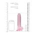 RealRock - realistische dildo - transparant roze - 17cm