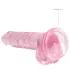 RealRock - realistische dildo - transparant roze - 17cm